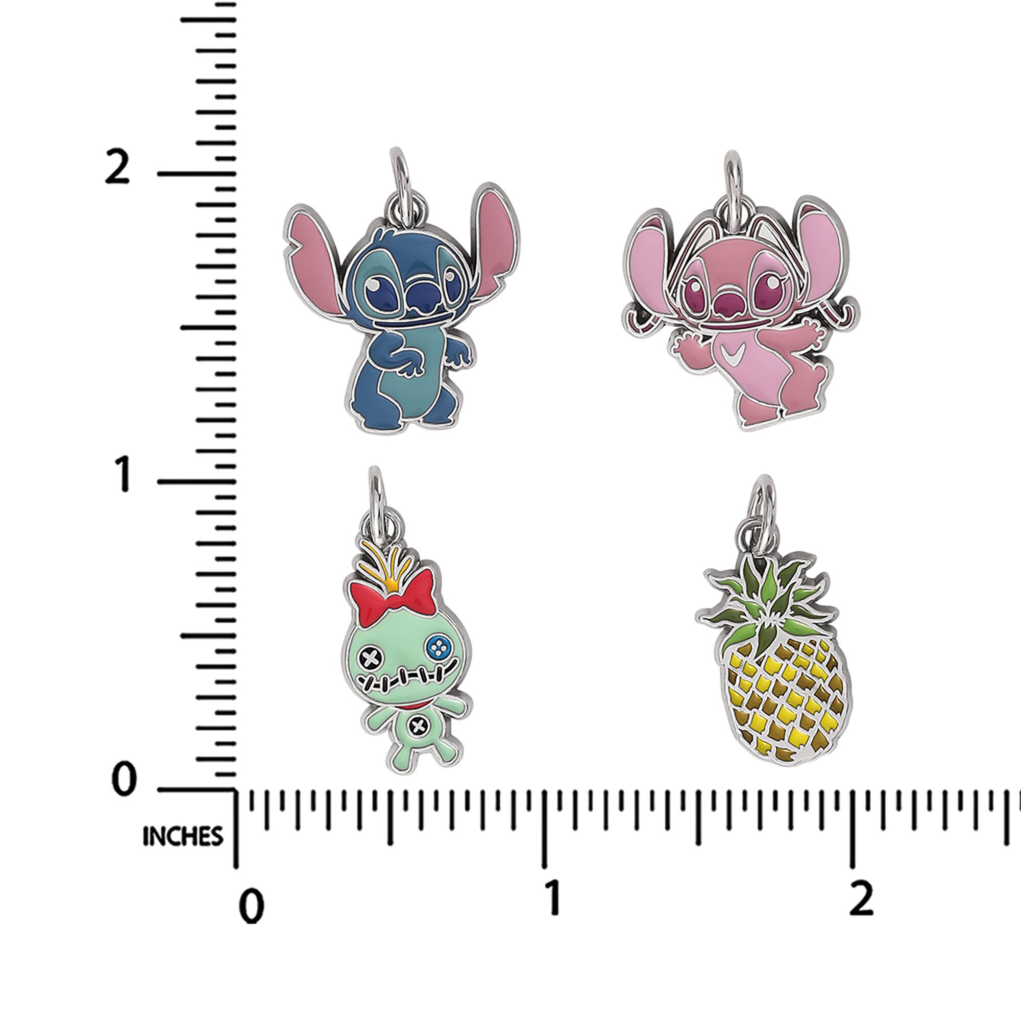 Disney® Stitch & Angel 4-Piece Charm Set